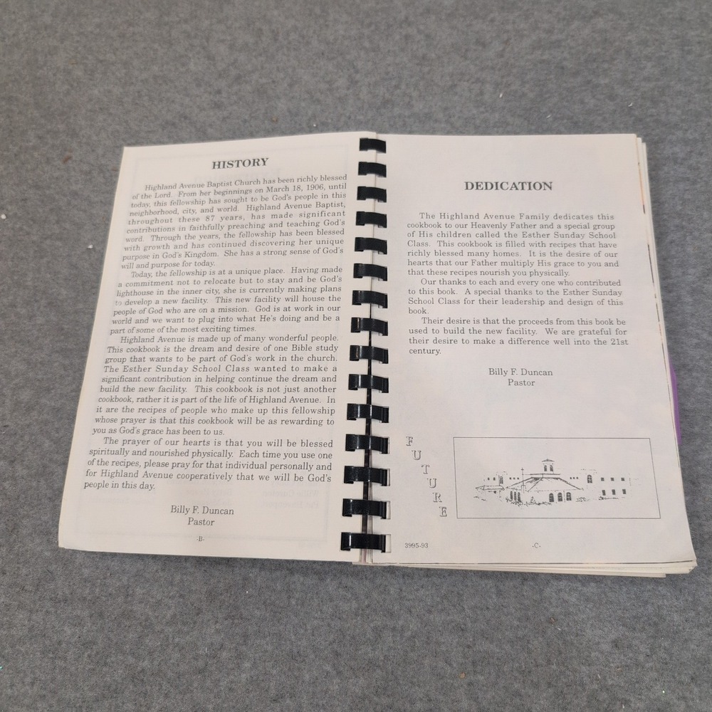 Our Heritage Cookbook Highland Avenue Baptist Church Montgomery Alabama Vintage - Picture 2 of 3
